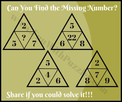 Mind breaking math triangle IQ riddle Mind breaking math triangle IQ riddle