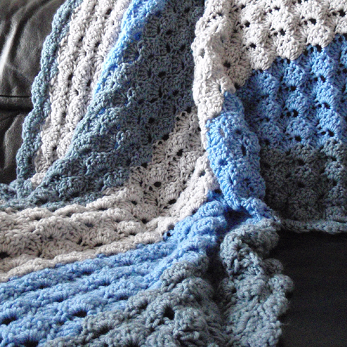 Beautiful Skills Crochet Knitting Quilting Speed Hook Shell Afghan