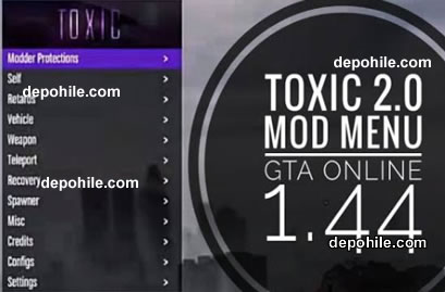 GTA5 Online 1.44 Toxic v2.0 Hilesi Yeni Patch !!
