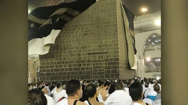 Kemungkinan Badai Berlanjut, Begini Detik-Detik Penutup Ka’bah Tersingkap Akibat Badai