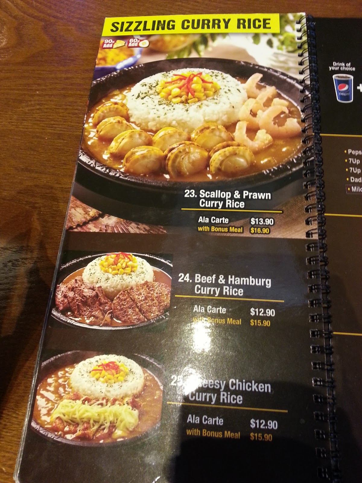 everythingiknow Pepper Lunch Brunei Menu