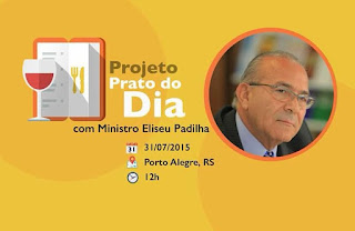 PMDB de Porto Alegre retoma Prato do Dia com palestra do ministro da Aviação Civil, Eliseu Padilha