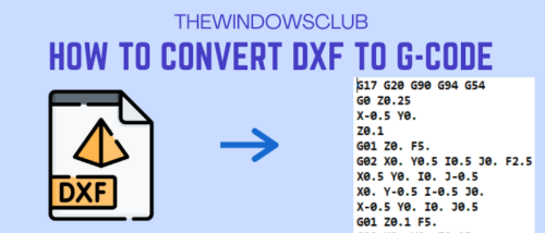 comment convertir dxf en gcode