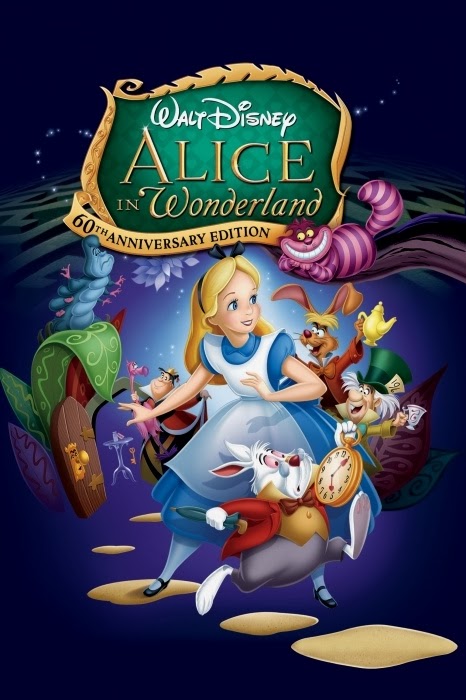 Alice and Peter Pan Alice in Wonderland 1951 animatedfilmreviews.filminspector.com
