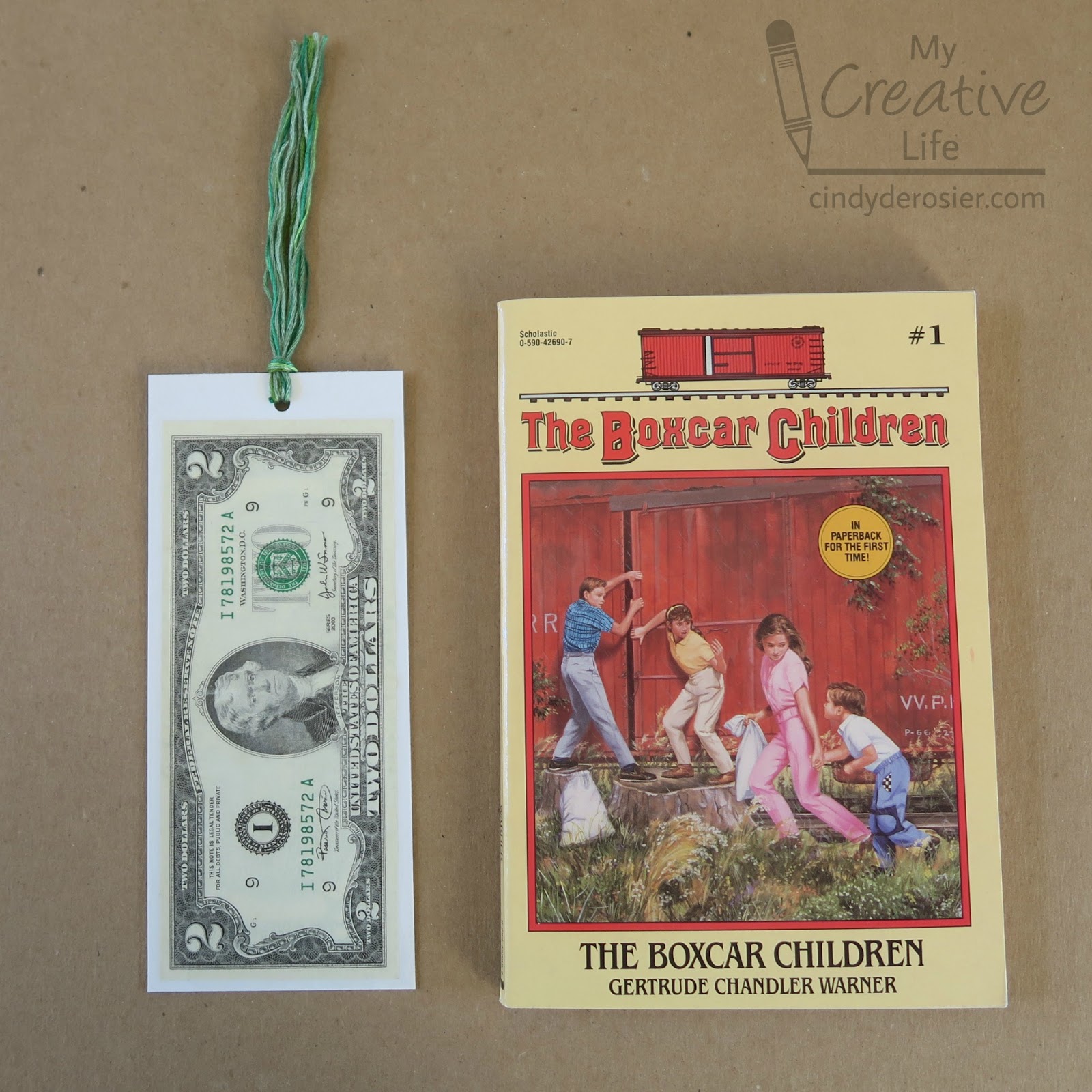 Cindy deRosier My Creative Life Money Bookmark The Perfect Gift for