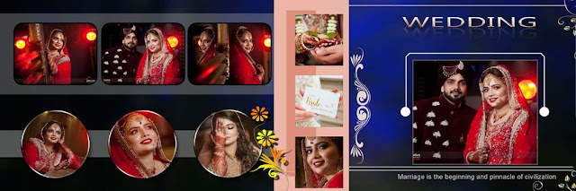 New Free Digital Photo Album Design PSD Sheets Wedding Album Design