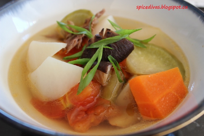 Spice Divas Chinese Daikon (Radish) Soup