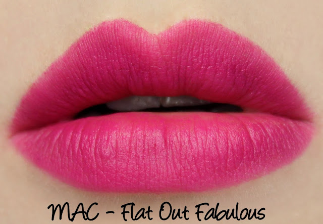 MAC The Matte Lip 2015 - Flat Out Fabulous Lipstick Swatches & Review