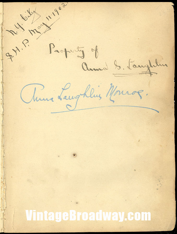 Vintage Broadway Property of Anna Laughlin