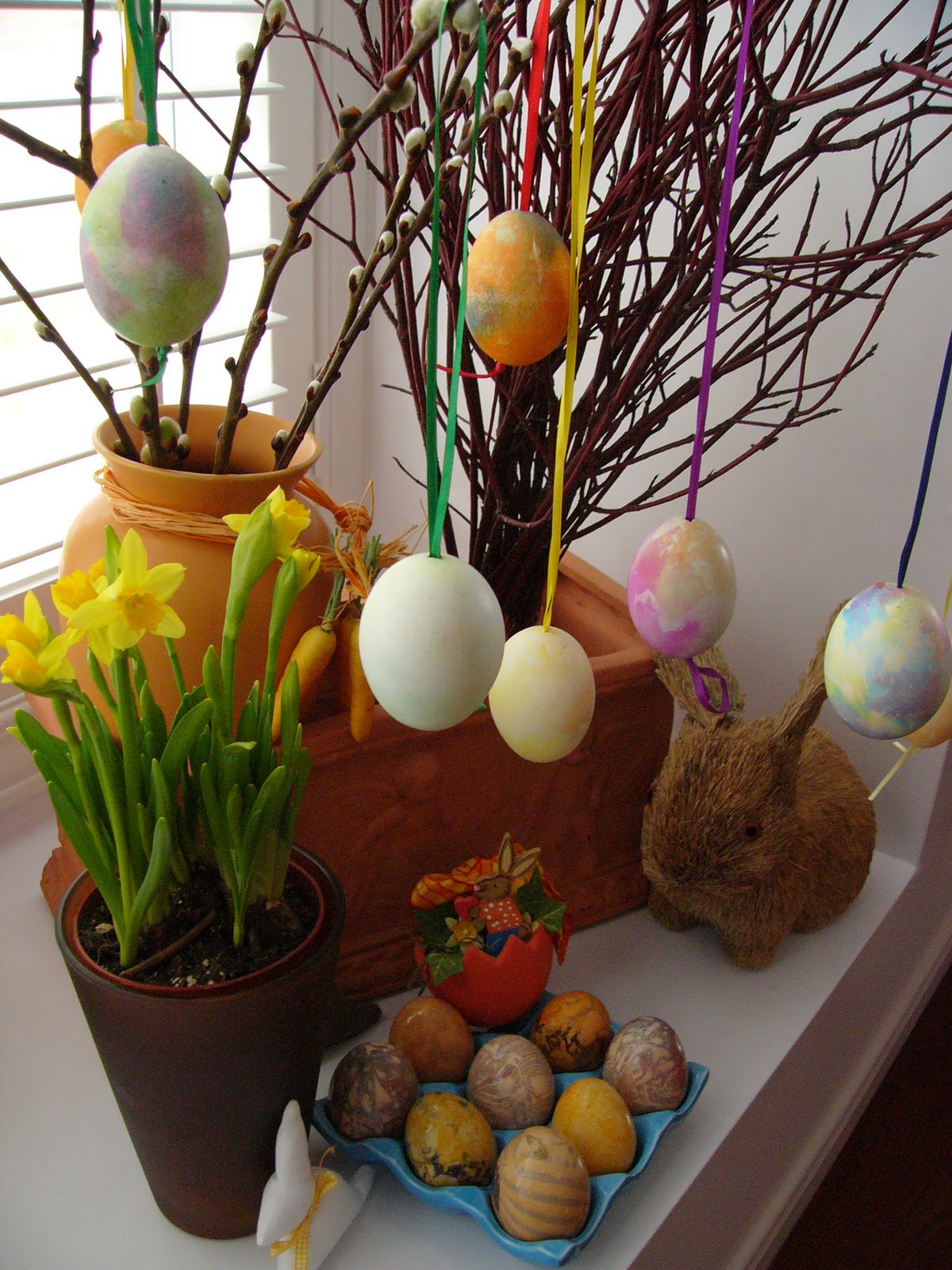 Tebasiles Kitchen Turmeric Coloured Easter Eggs