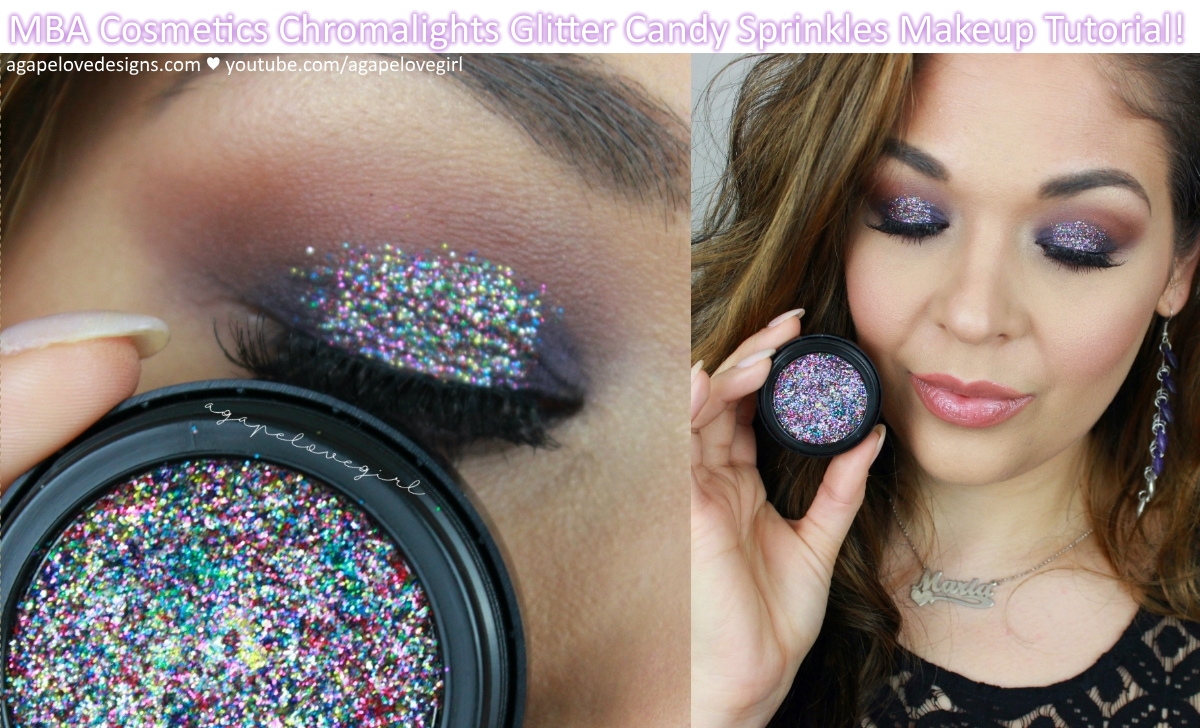 MBA Cosmetics Chromalights Glitter Candy Sprinkles Makeup Tutorial