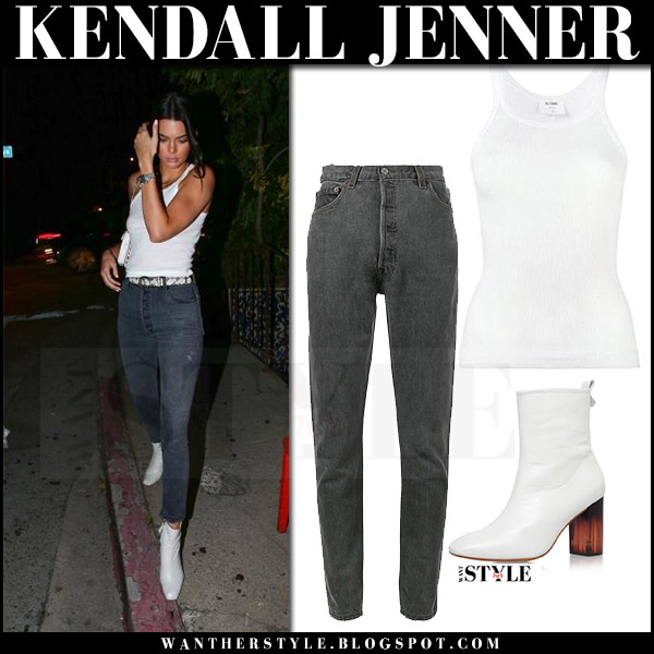 kendall jenner grey jeans