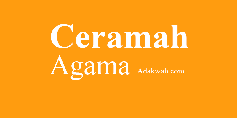 Contoh Ceramah Singkat Tentang Sedekah