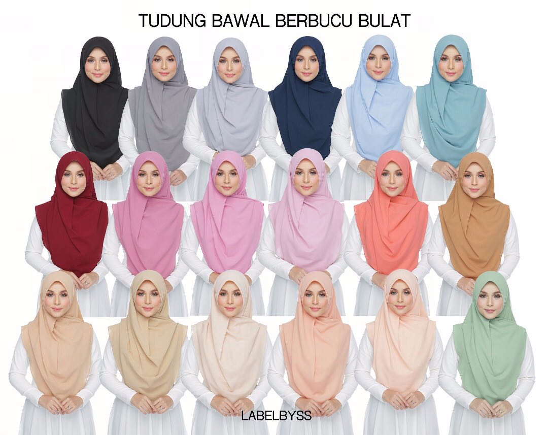 Tudung Bawal pilihan ramai kini dengan warna warna lebih menawan