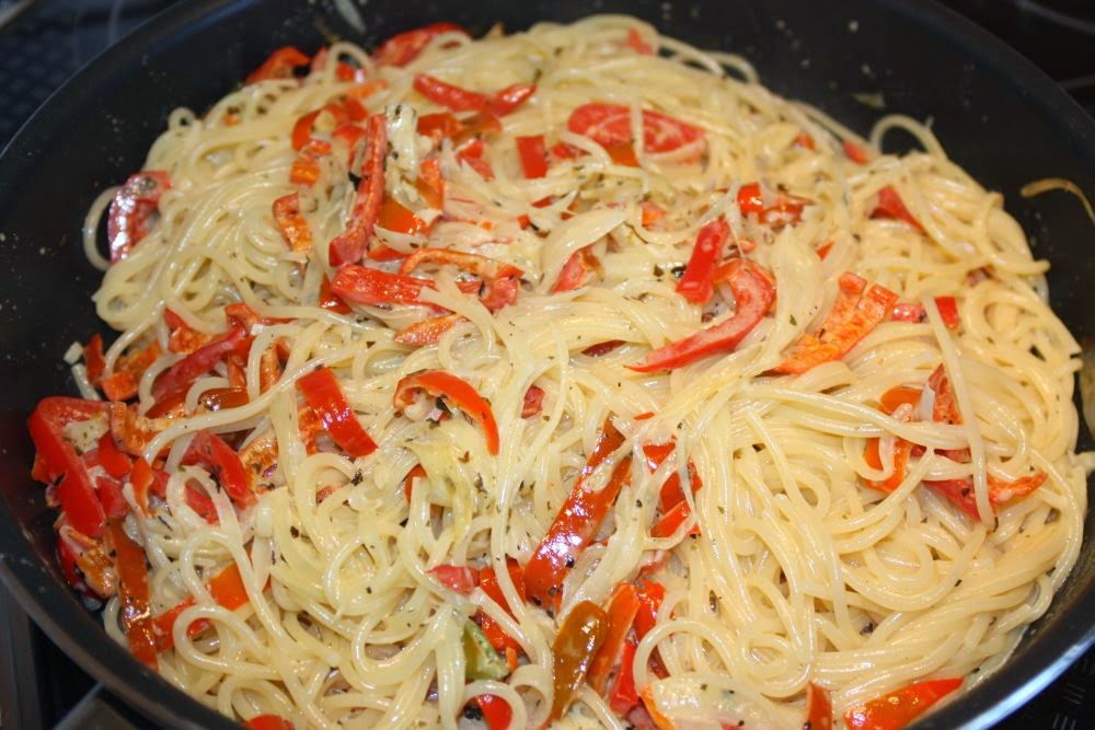 Karsten&amp;#39;s Blog: Spaghetti mit roter Paprika