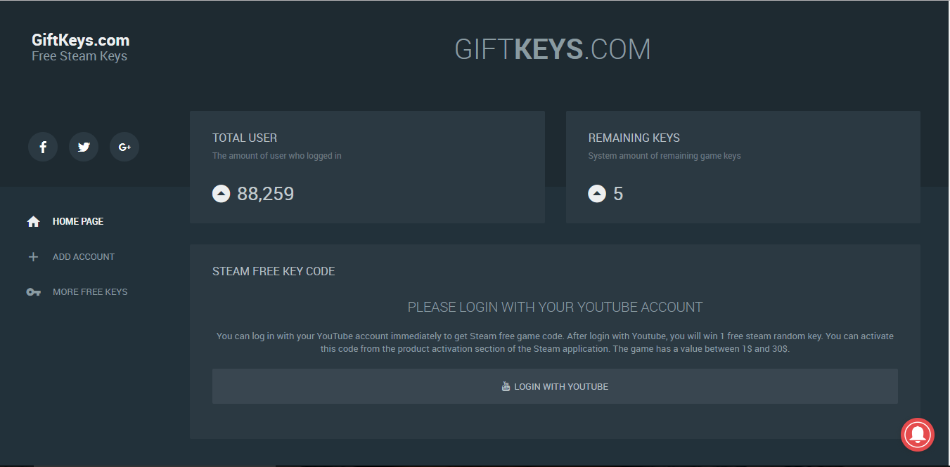 Gift Keys Steam For Free