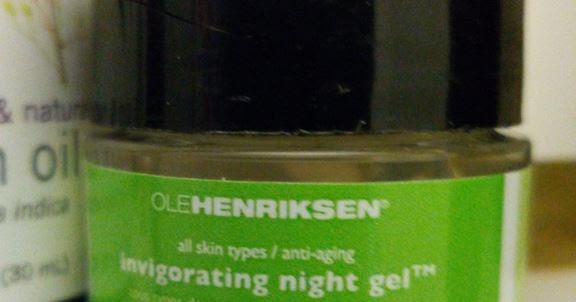 What Not To Buy: Ole Henrikson Invigorating Night Gel (cos It Is Scary!!!!)
