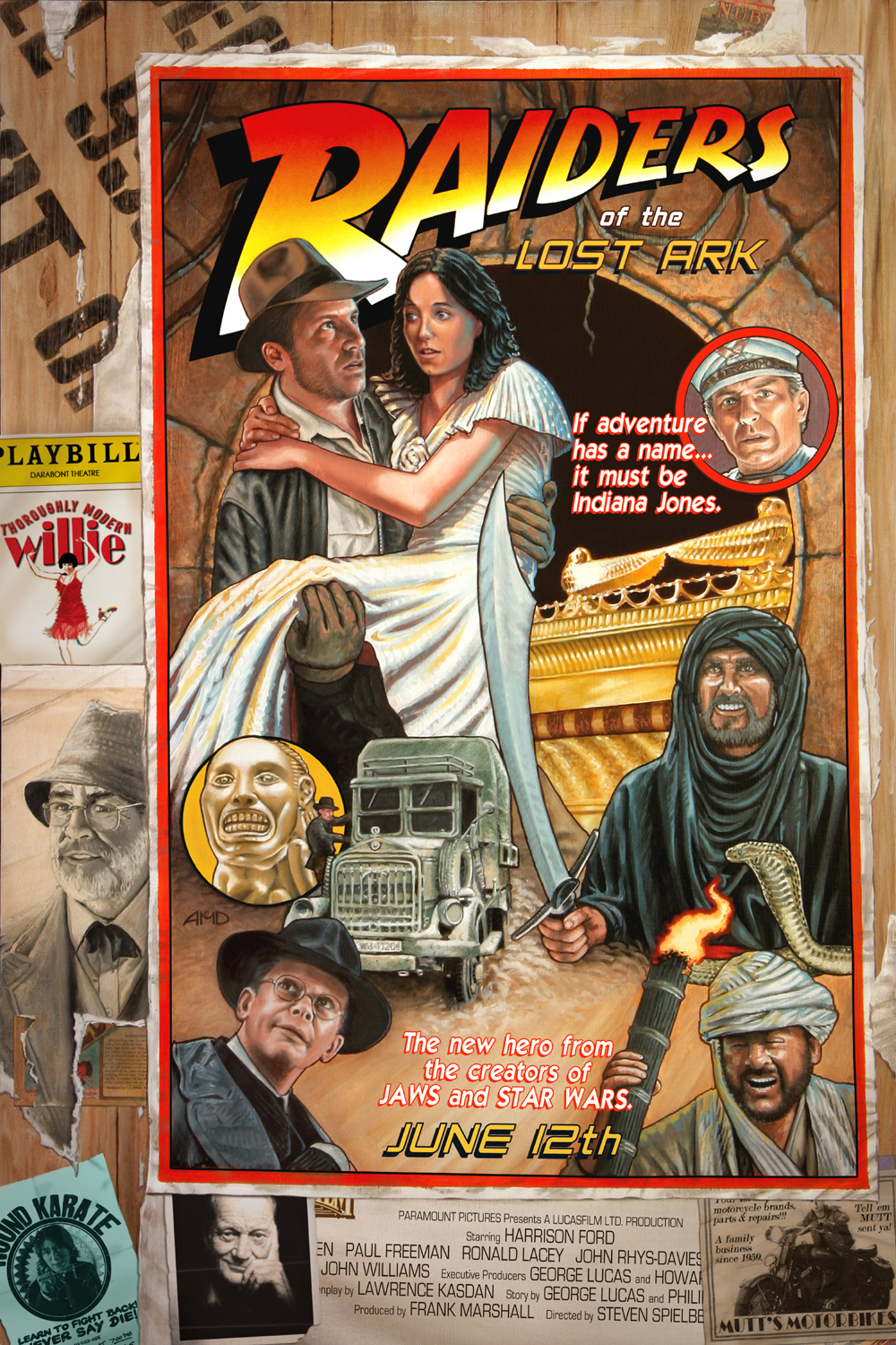 The Geeky Nerfherder Movie Poster Art Raiders Of The Lost Ark (1981) The Geeky Nerfherder Movie Poster Art Raiders Of The Lost Ark (1981)