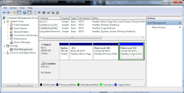 Cara Membuat Partisi Harddisk di Windows Tanpa Software dan Menghapus Data