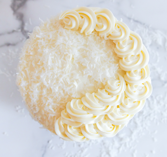 Coconut Cream Cheese Frosting Bake at 350°