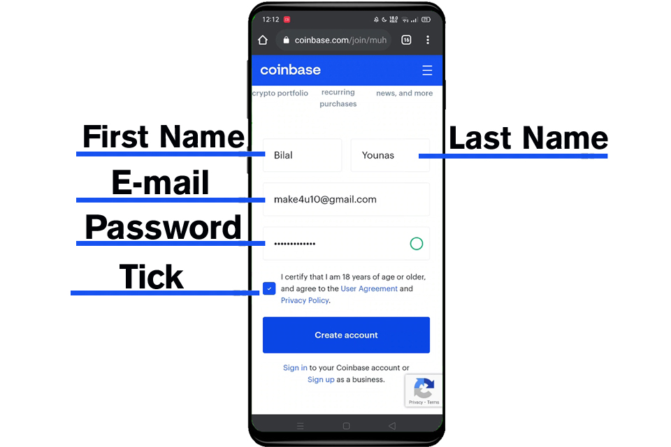 How to create bitcoin wallet in Pakistan Create Coinbase wallet account