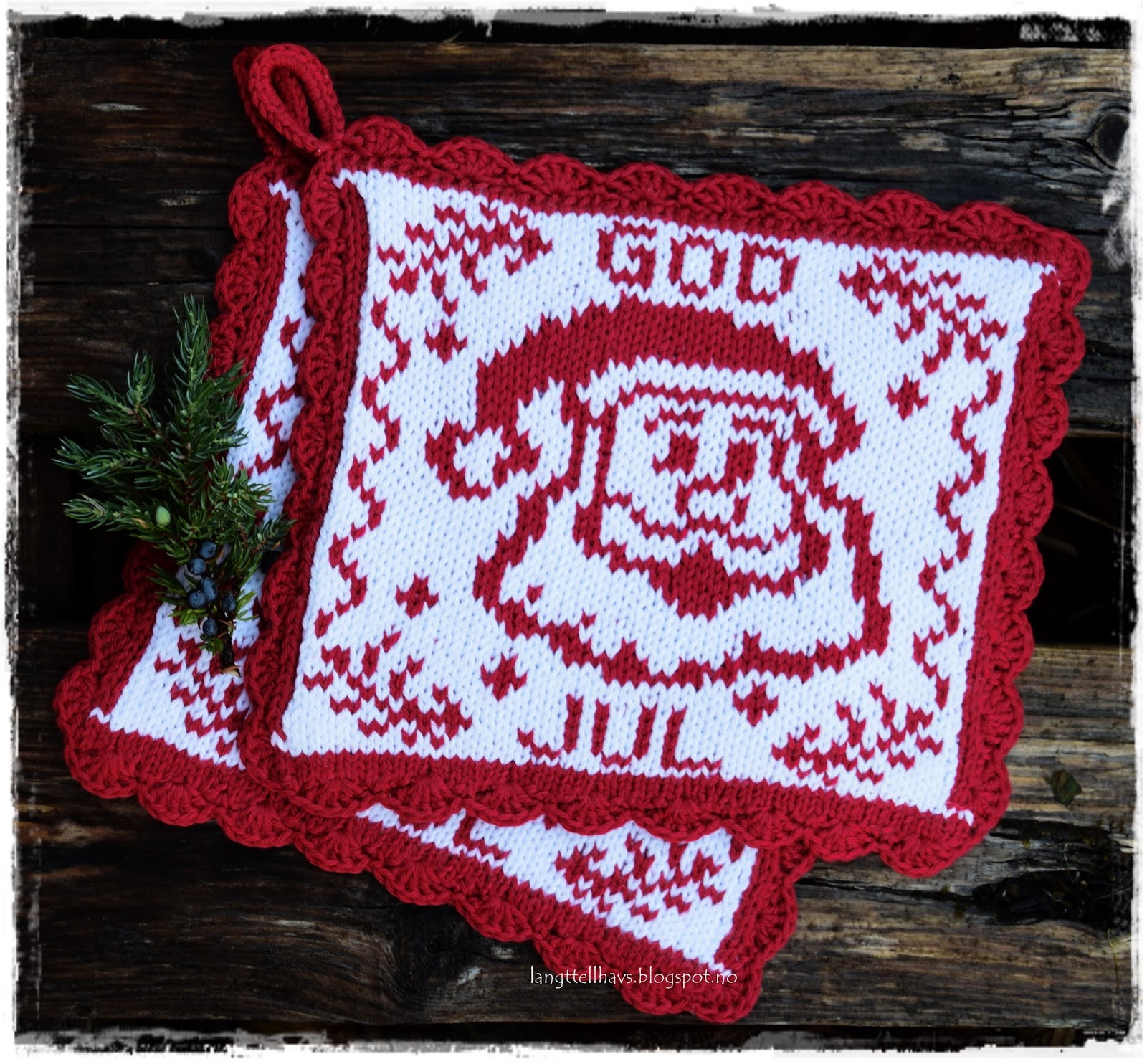 Strikket Julepannebånd