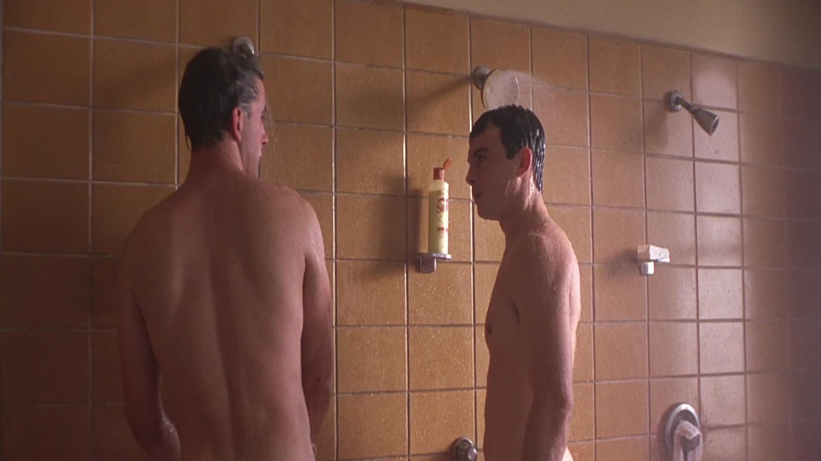 Jason Gedrick and William Baldwin nude in Backdraft.