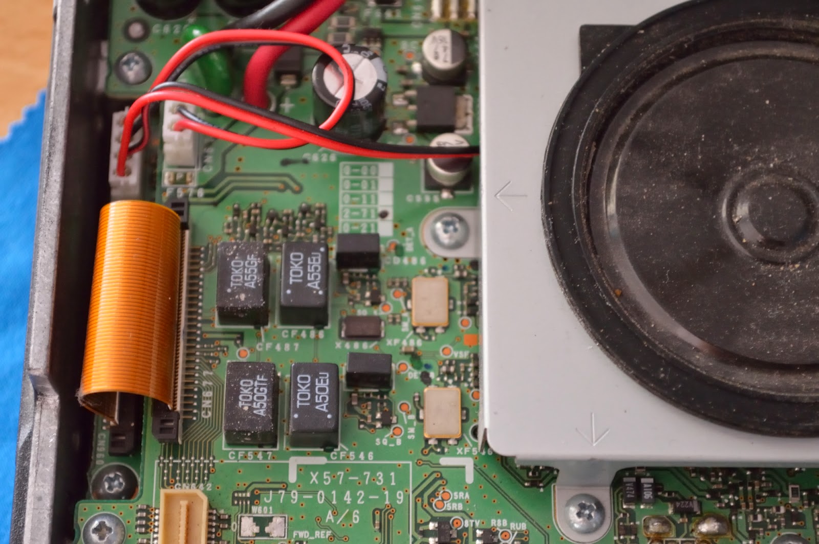 Kenwood TMD710 repair TOKO FIlters procedure