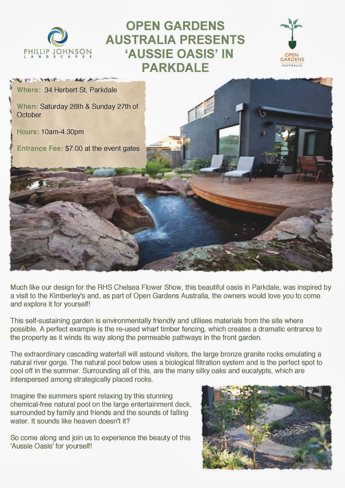 Phillip Johnson Landscapes Open Gardens Australia Presents "Aussie