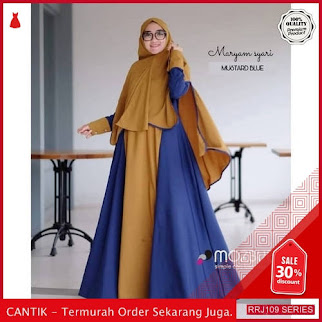 Jual RRJ109D104 Dress Muslim Moscrepe Wanita Syari Mareeyam Sy BMGShop
