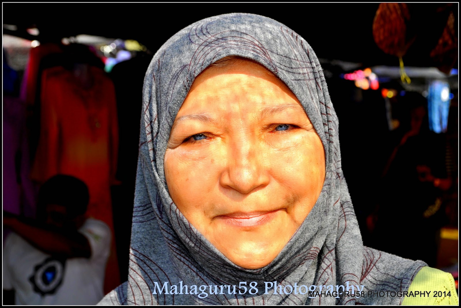 MAHAGURU58 Blue eyed Malay lady Hajjah Duriah of Pekan, Pahang