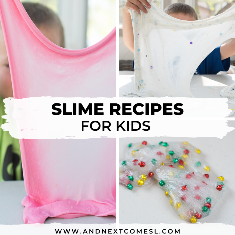 Homemade slime recipes for kids