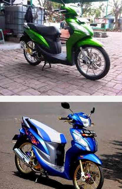 Modifikasi motor honda spacy helm in fi keren terbaru 2014
