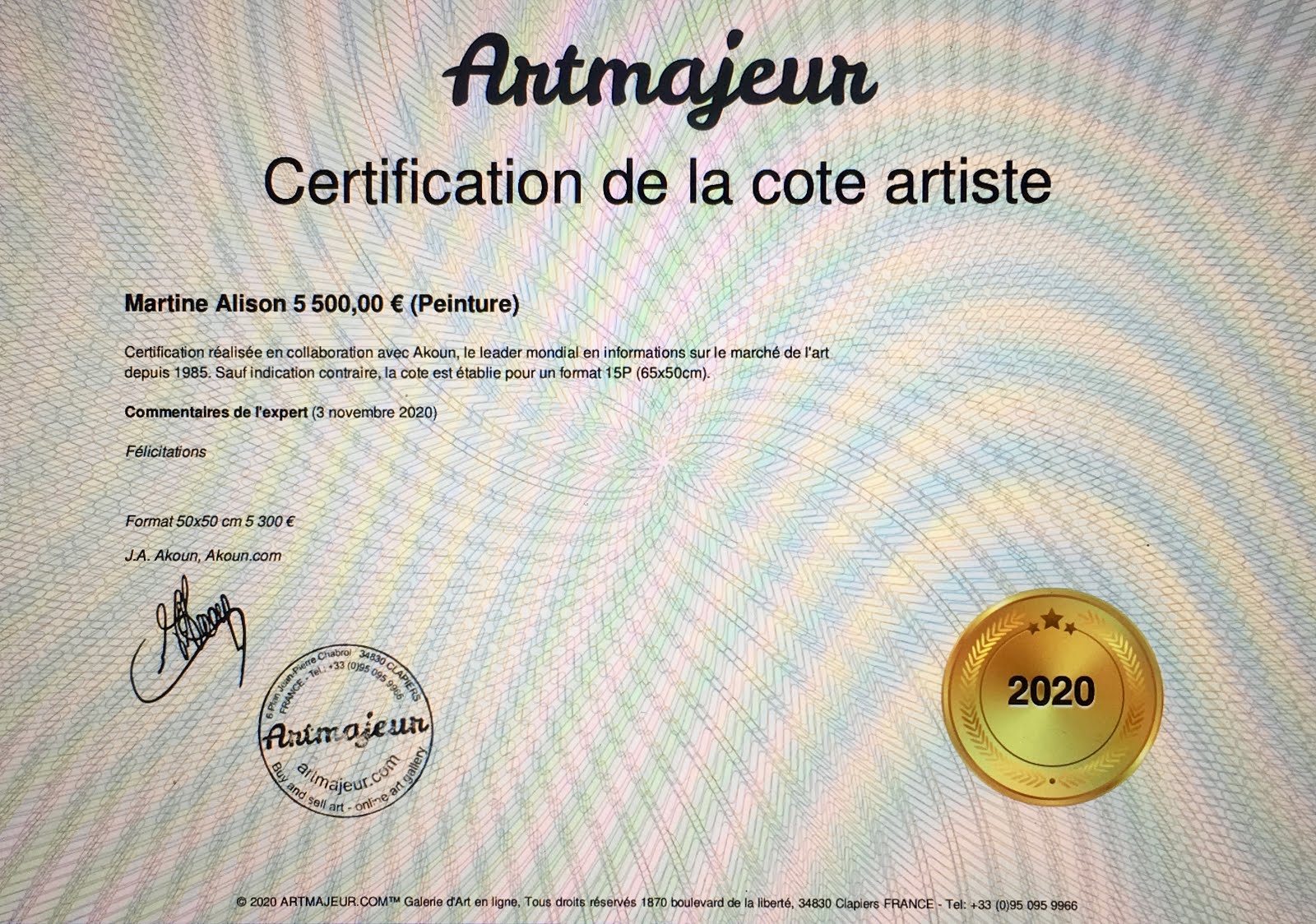 COTATION AKOUN 2020