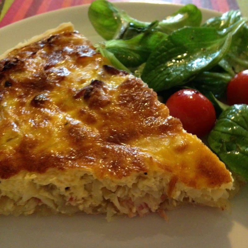 La cuisine & Claudine Quiche à la choucroute et aux pommes