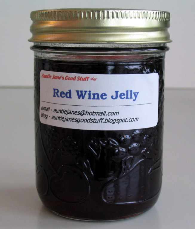 Auntie Jane's Good Stuff Red Wine Jelly