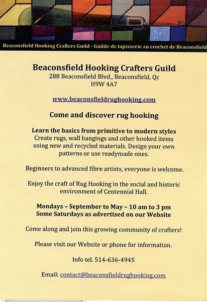 Rug Hooking - Beaconsfield Hooking Crafters Guild