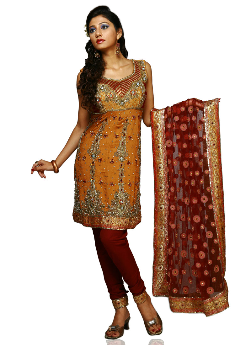 Ladies Heavy Embroidered Churidar Suit 2011 Design ~ Ladies Fashion Style