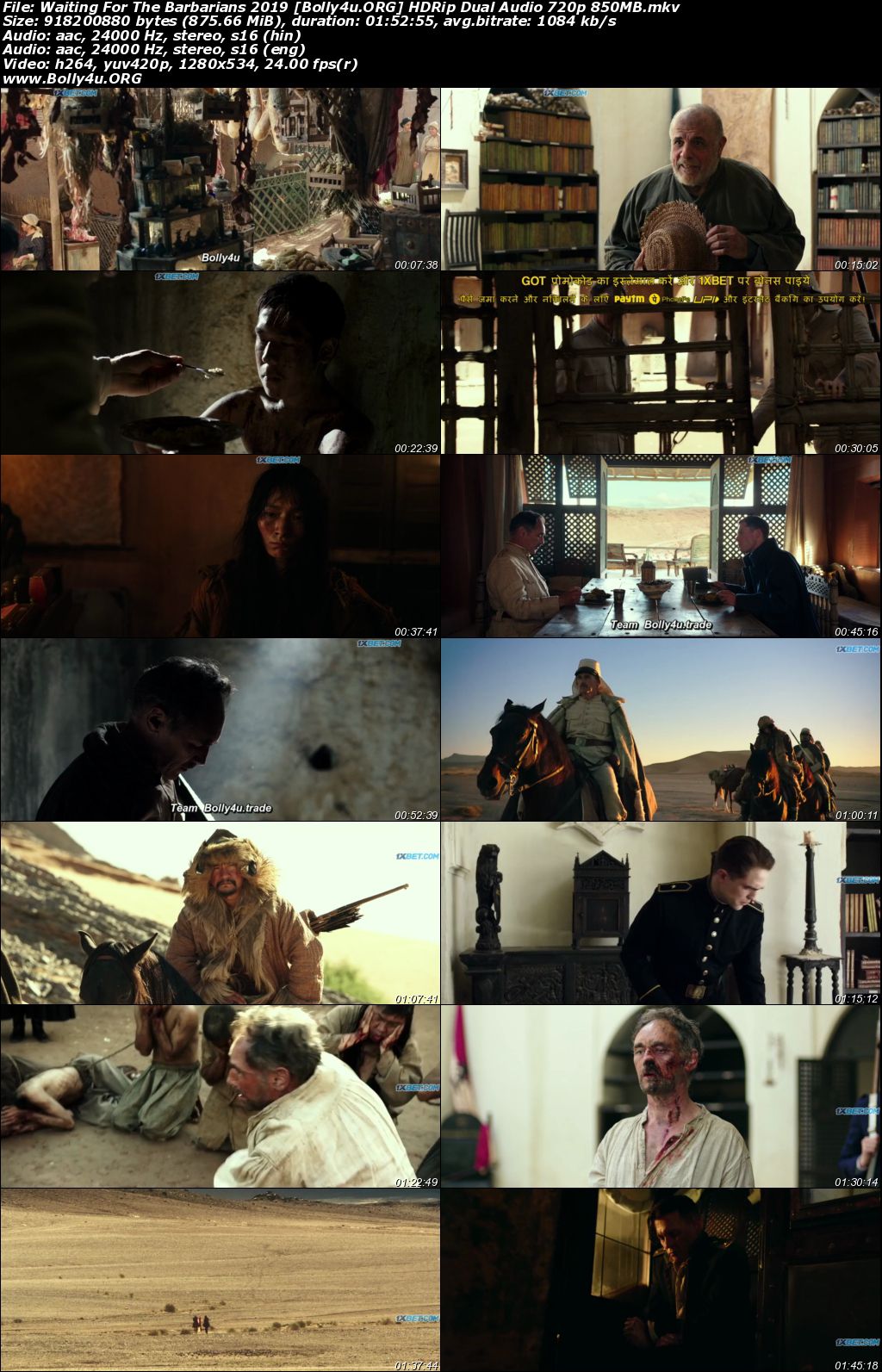 Waiting For The Barbarians 2019 HDRip 500Mb Hindi Dual Audio 480p Download Waiting For The Barbarians 2019 HDRip 500Mb Hindi Dual Audio 480p Download
