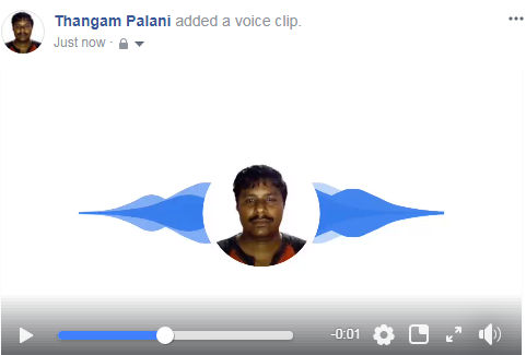 voice clip in facebook voice clip in facebook