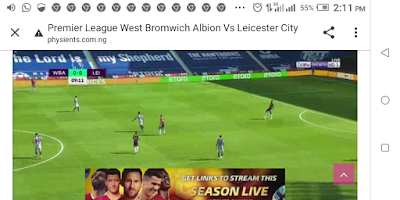 Premier League West Bromwich Albion Vs Leicester City