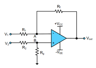 Rangkaian differential amplifier