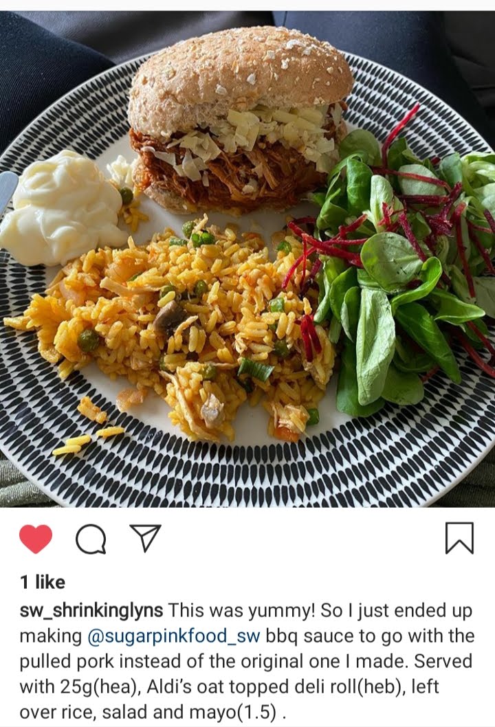 BBQ Pulled Pork Slimming World Sugar Pink Food Healthy & Slimming