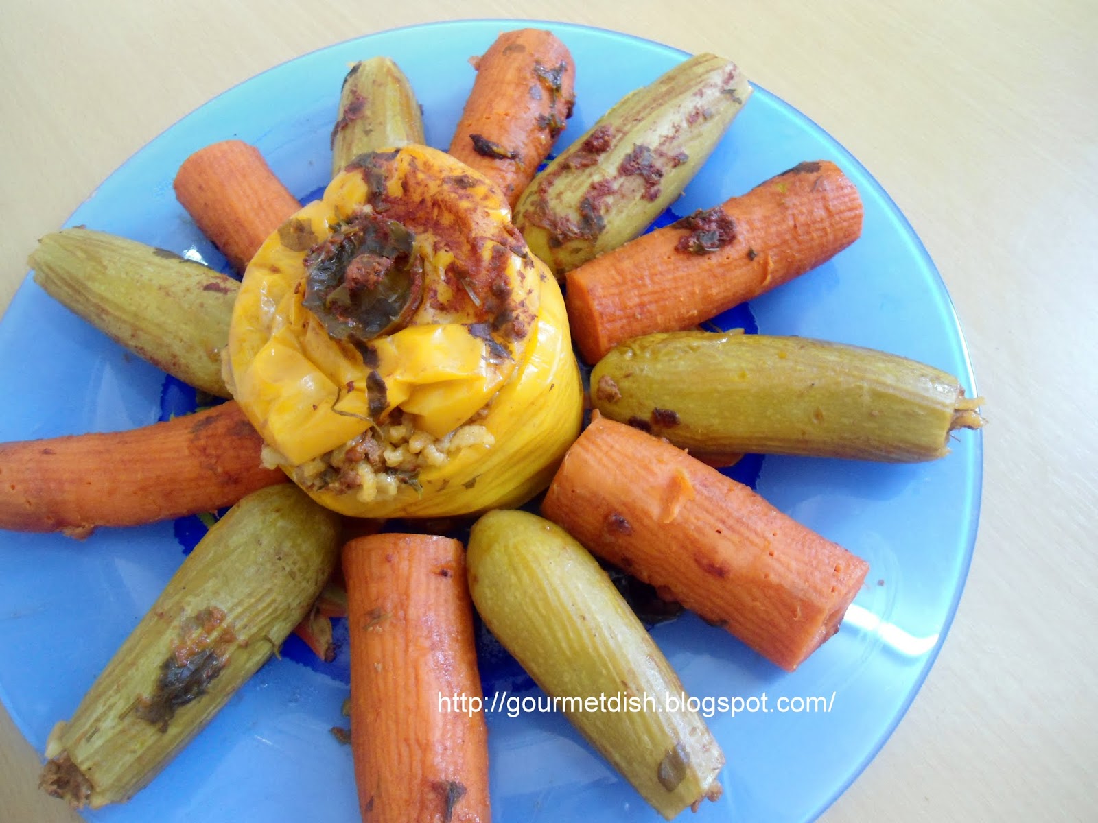 Gourmet Dish Stuffed Vegetables (With Rice and Ground Meat)