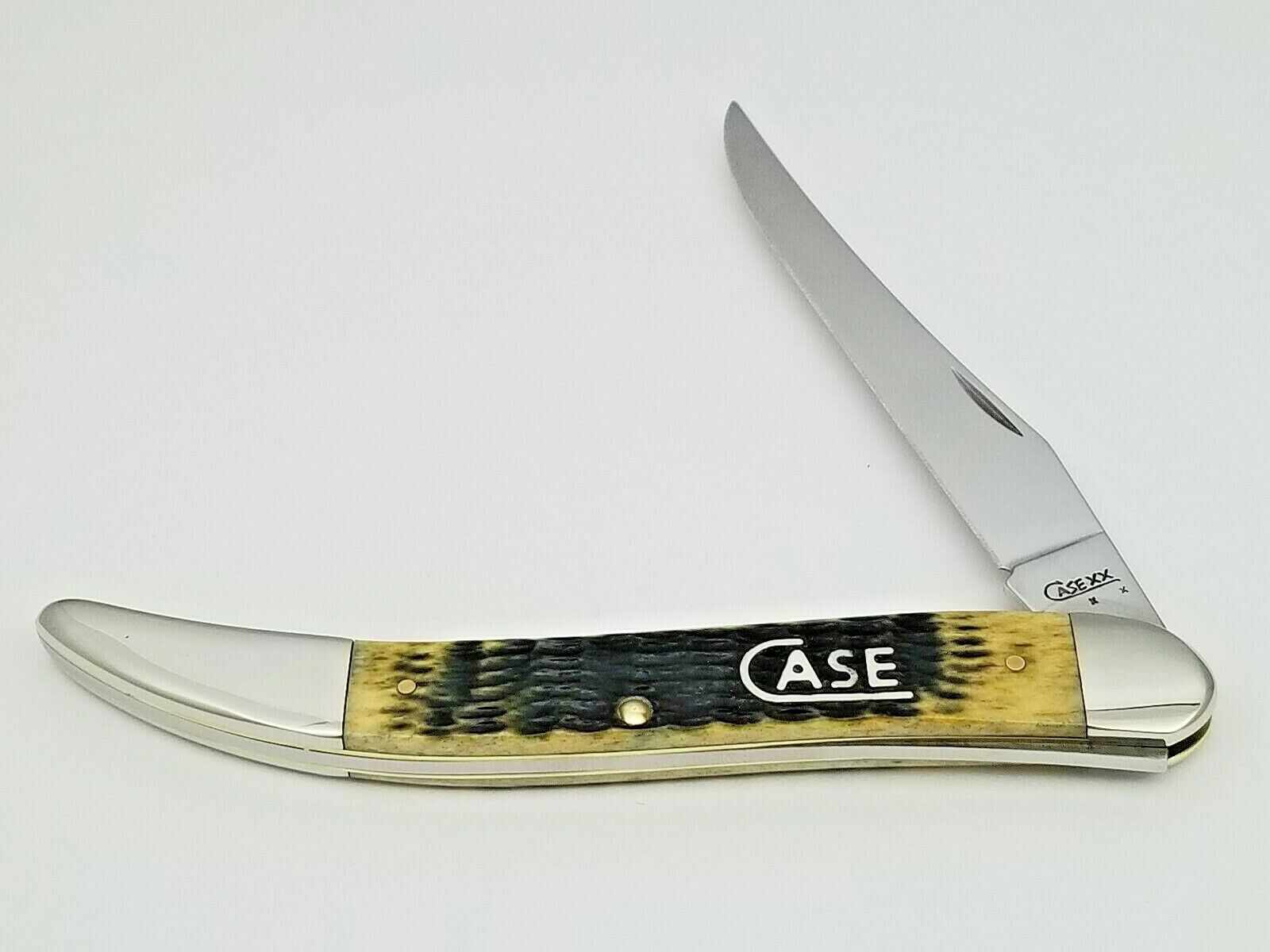 2008 Case XX 61093 Large Texas Toothpick Knife 5" Genuine Antique Bone