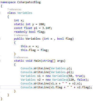 C Sharp(c#): Constant and Readonly variables in c sharp