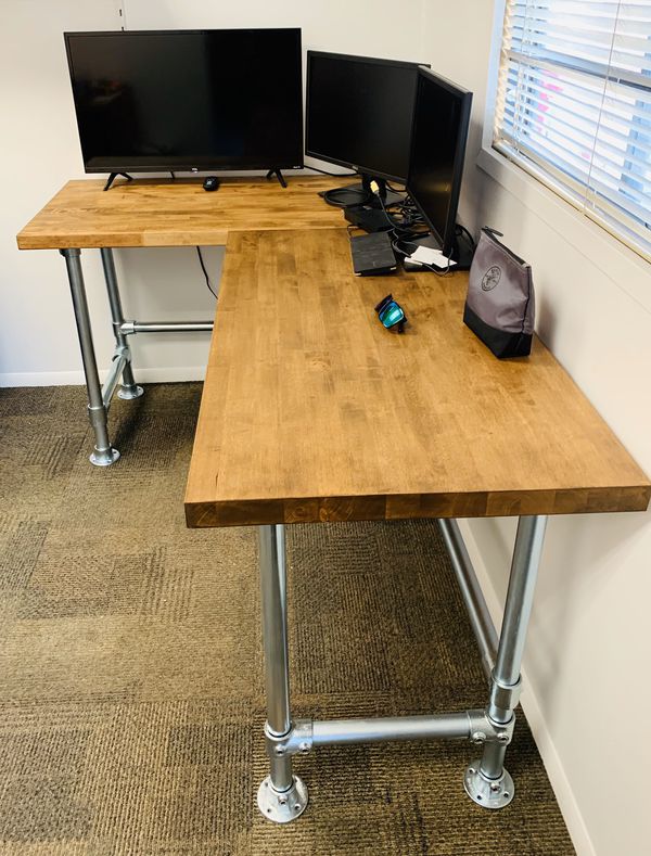Custom Butcher Block Desks