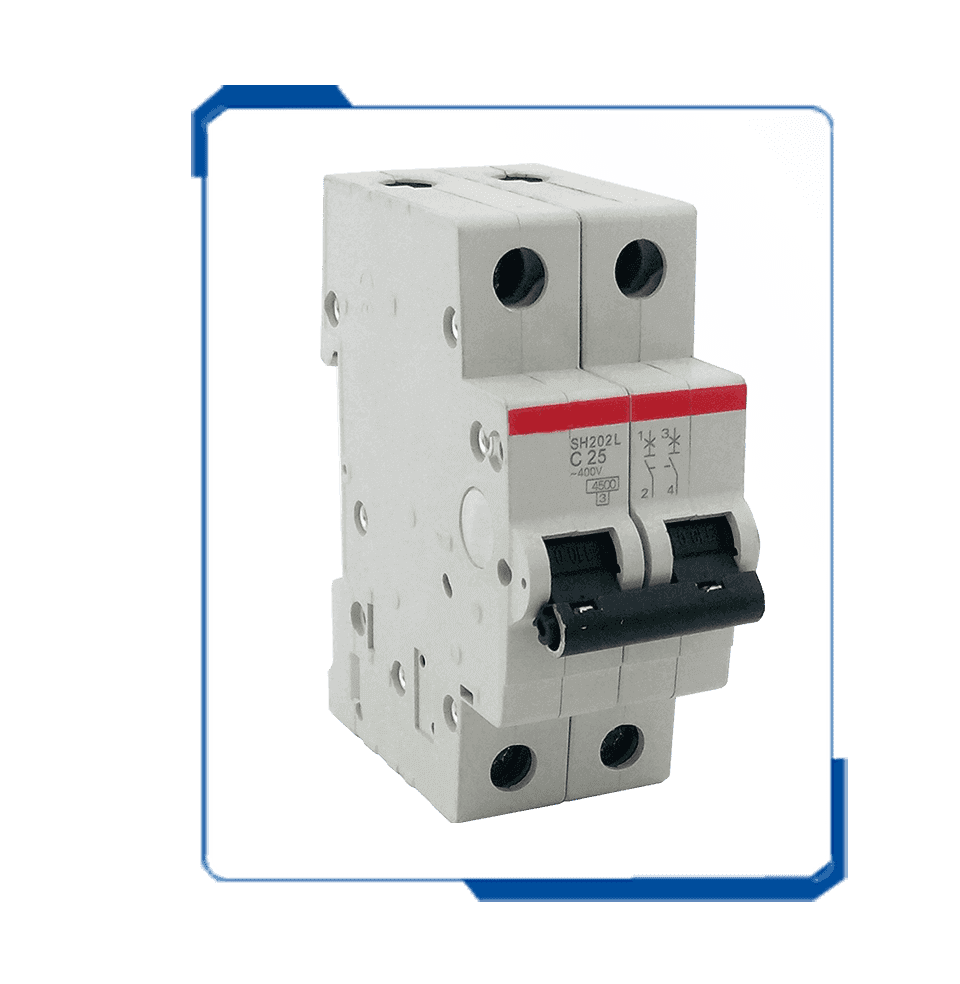 SH201 220v 25 amp 2 pole electric short circuit breaker
