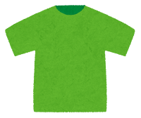 Tシャツのイラスト（緑）