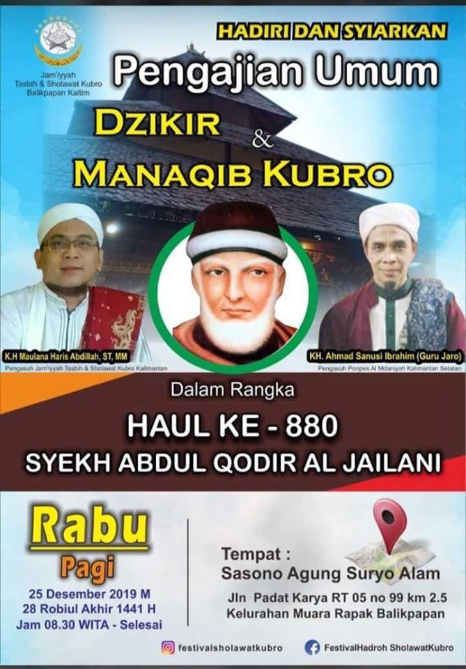 Pengajian Umum dan Manaqib Kubro di Balikpapan Berita